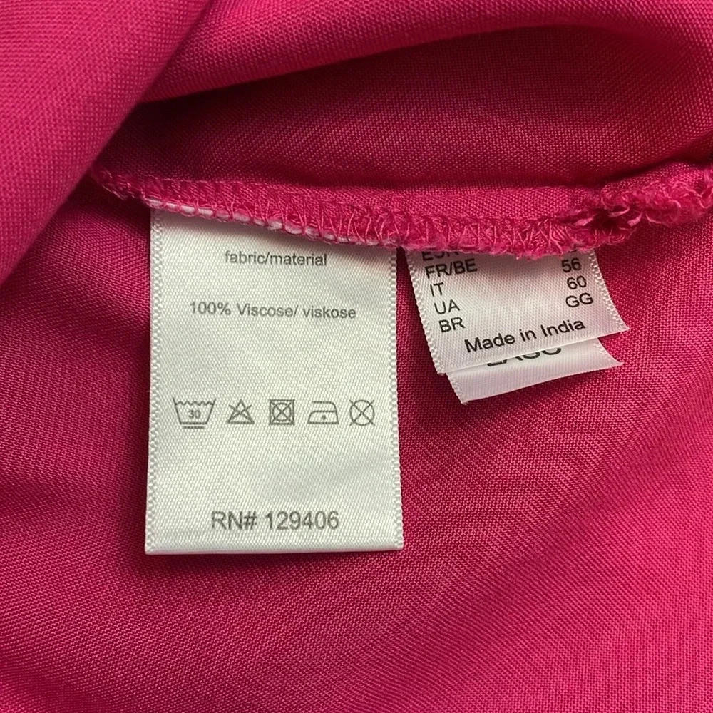 Venus bright pink short sleeve elastic mini dress size XL - Picture 5 of 7